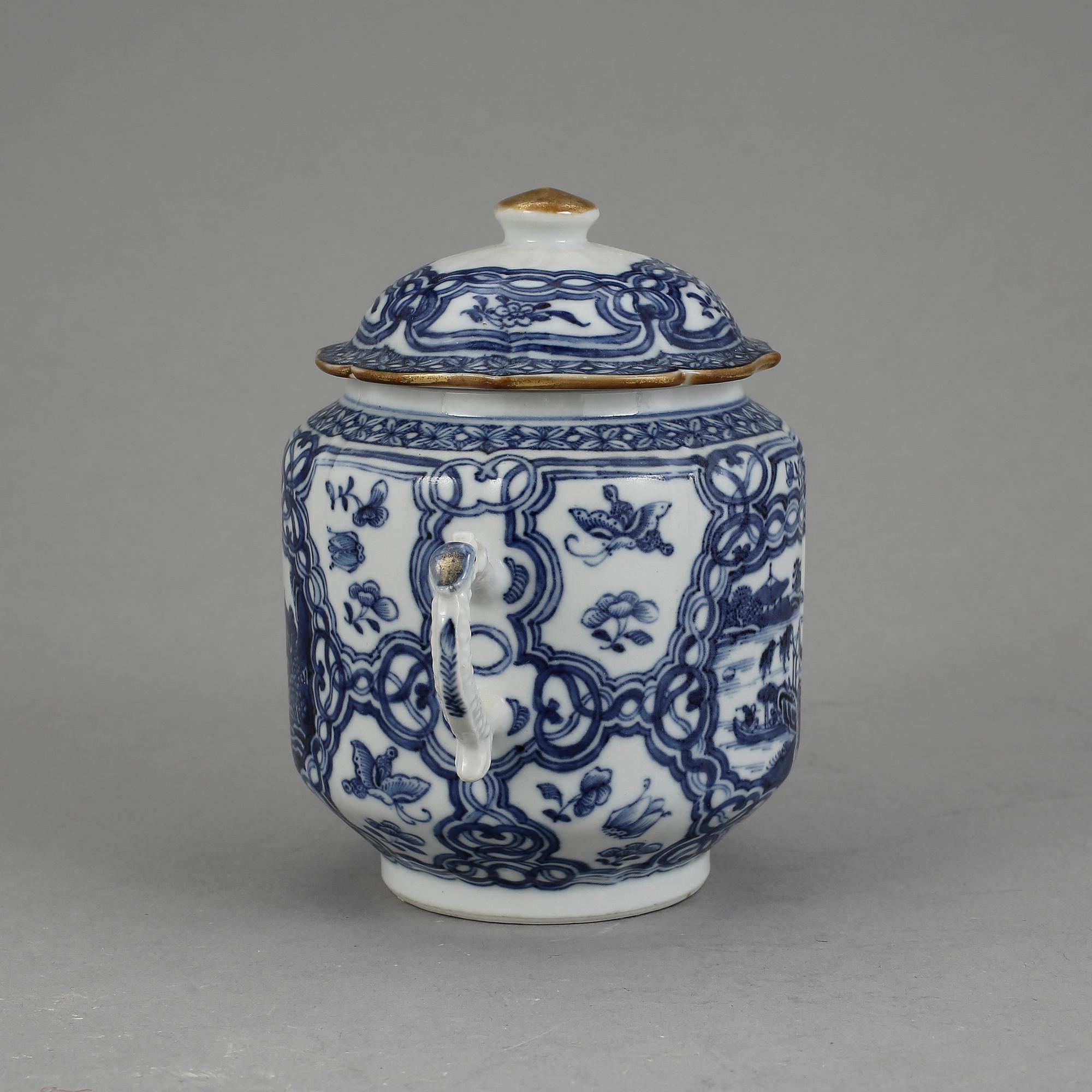 SKÅL MED LOCK, porslin, Kina, Qianlong 1736-95.