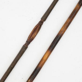 Spears, a pair, probably Kenya.