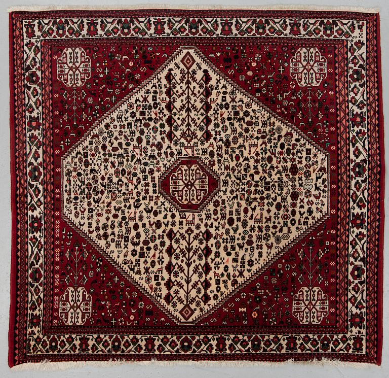 A CARPET, Abadeh, around 196 x 202 cm.