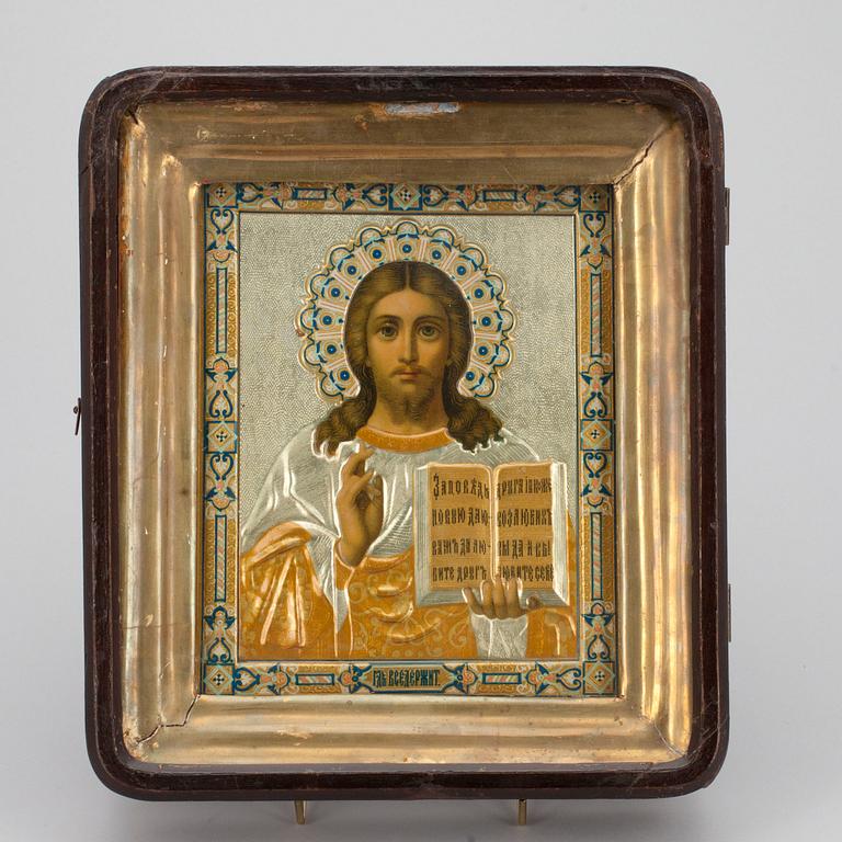 IKON, tryck på plåt, Ryssland 1800- talets senare hälft.