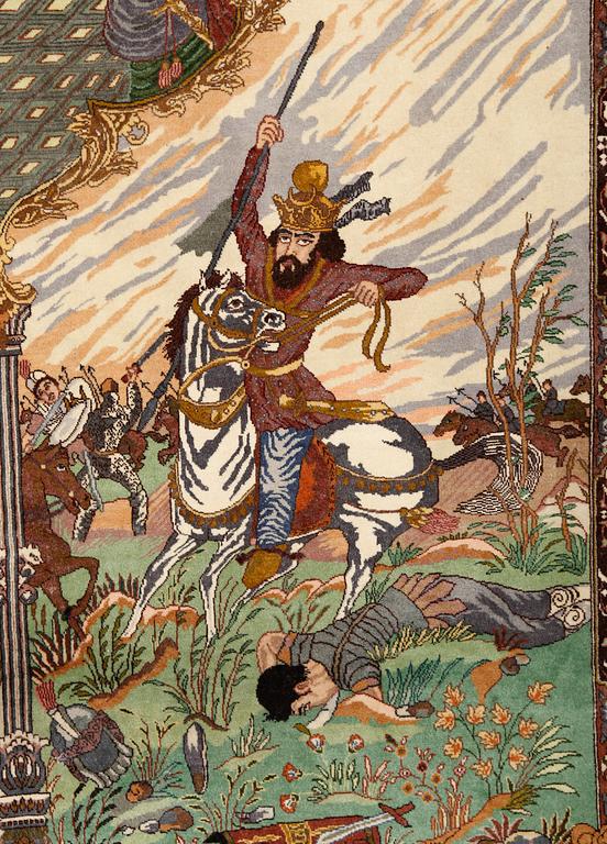 MATTA, Täbris, figural. Ca 212x148 cm.