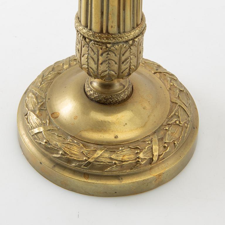 Ljusstakar ett par, Empire-stil sent 1800-tal.
