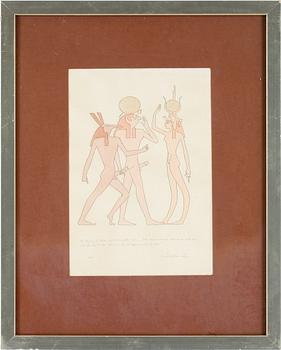 OSCAR REUTERSVÄRD, akvareller 2 st. Sign.