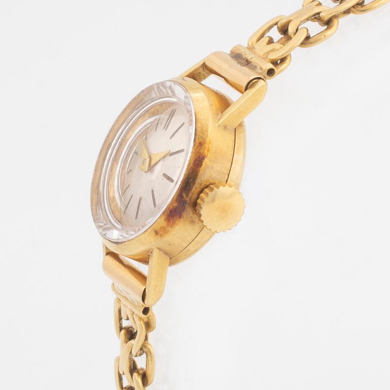 18K gold ladies watch.