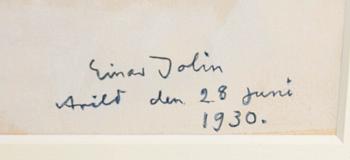 Einar Jolin, Arilds hamn med ekor.