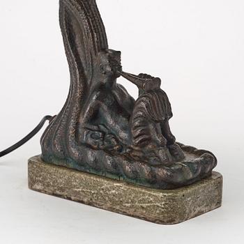 Gösta Eugén Almgren, bordslampa, Otto Meyer, Stockholm 1918, jugend.
