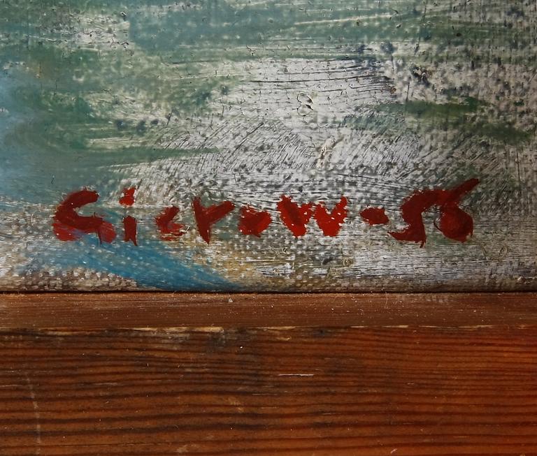 GIEROW, GÖSTA, olja på duk, sign o dat -55.