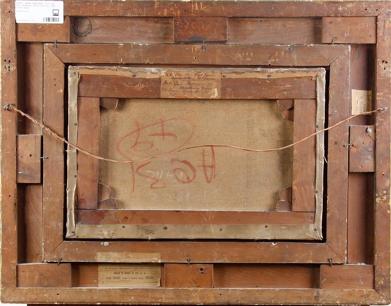 OKÄND KONSTNÄR, olja på duk, England 1800/1900-tal, bär otydl sign.