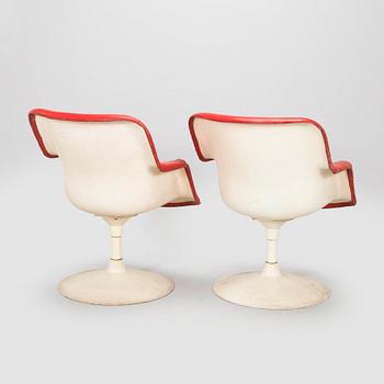 Yrjö Kukkapuro, nojatuoleja, pari, "Junior", Haimi, 1960-luku.