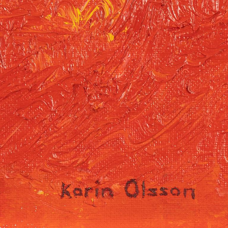 Karin Olsson, olja på duk, signerad.