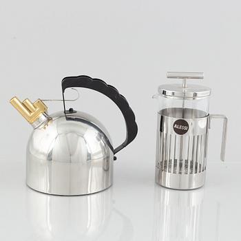 Eight pieces of Alessi homeware.