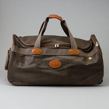 Mulberry Scotchgrain Wheeled Duffle Bag.