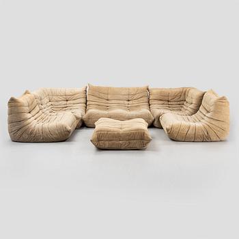 Michel Ducaroy, soffgrupp, 6 delar, "Togo", Ligne Roset, Frankrike.