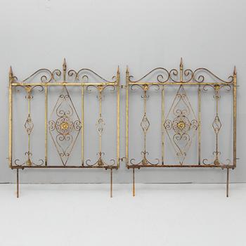 SMIDESGALLER, troligen till balkong eller terrass, 8 delar, omkring 1900.