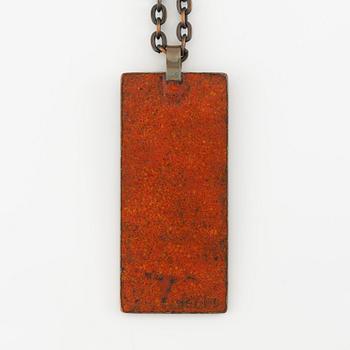 Eva Hidström, collier, brons med emalj, Finland.