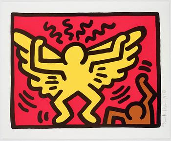 Keith Haring, "Untitled, Pl. 1", from "Pop Shop IV series".