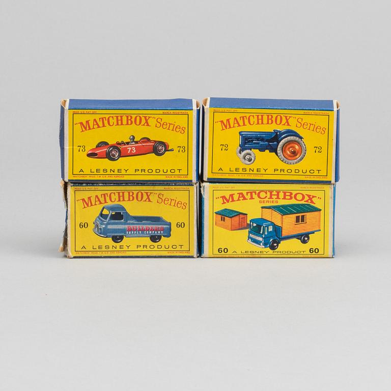 LESNEY MATCHBOX SERIES FOUR CARS.