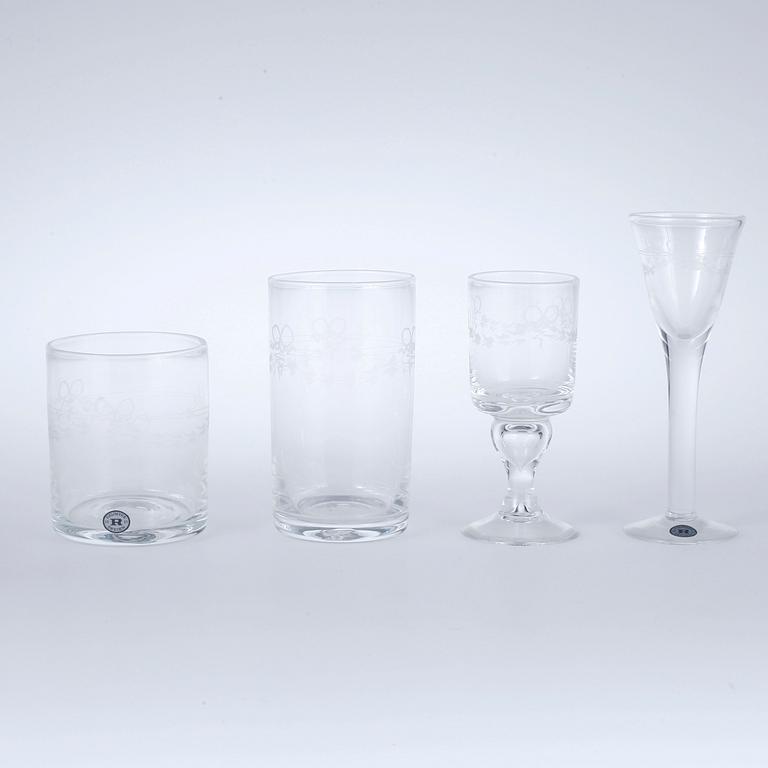 GLASSERVIS, 58 delar, "Antik", Reimyre.