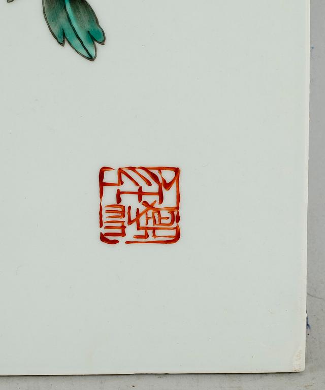 PORSLINSPLATTA, Kina, 1900-tal.