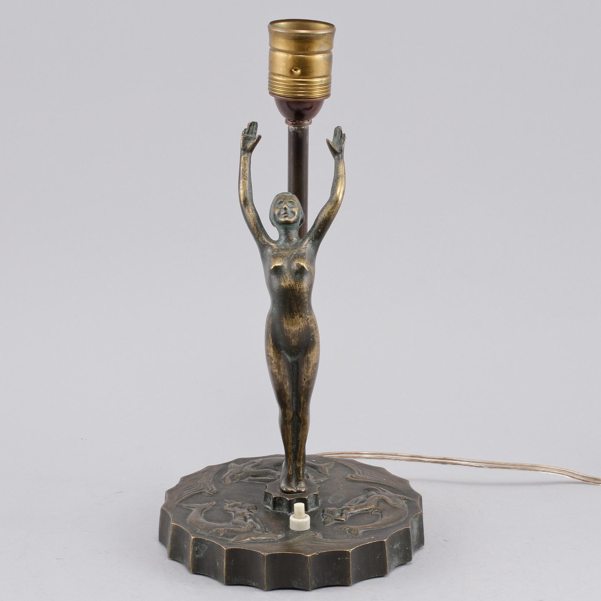 BORDSLAMPA, art deco, 1920/1930-tal.