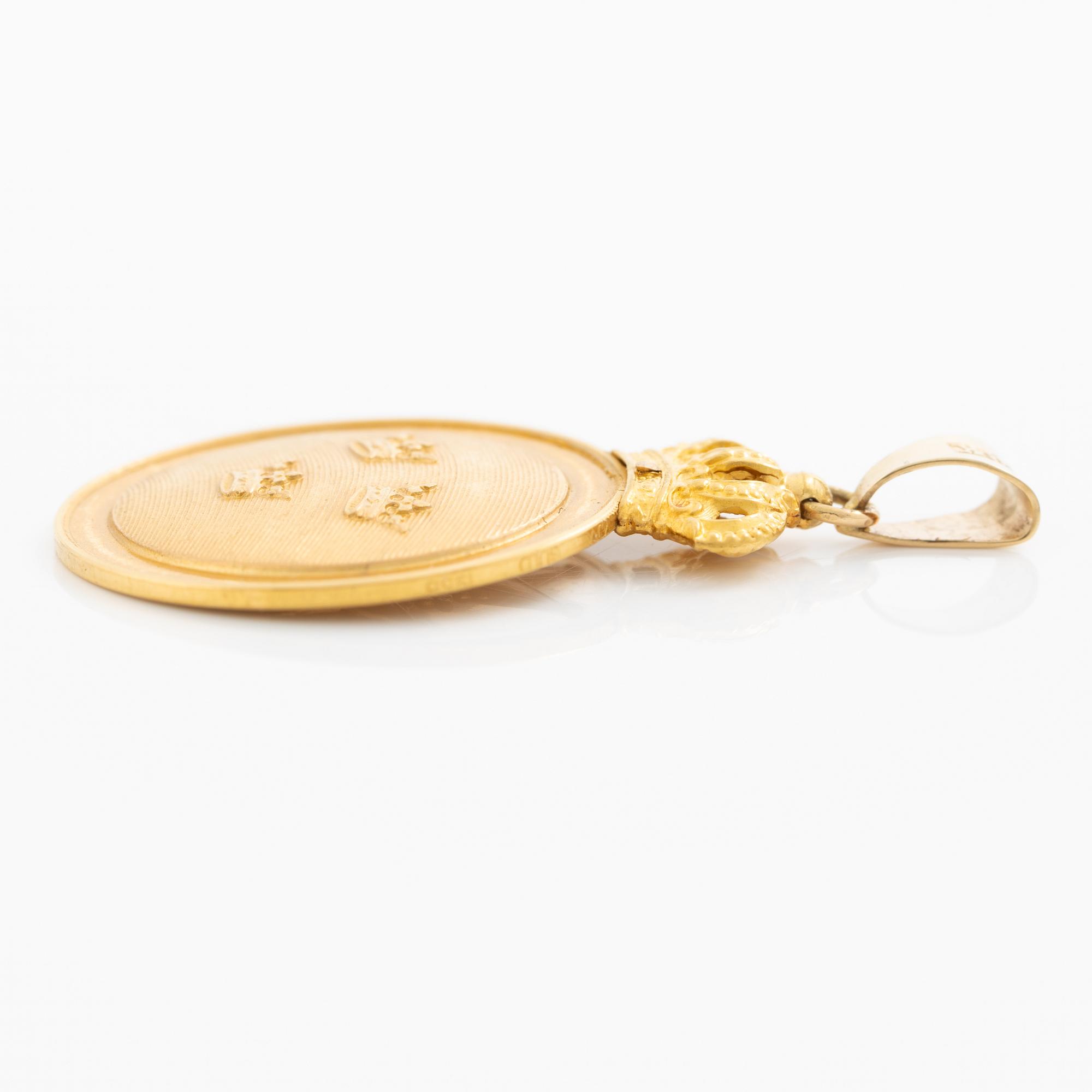 Vasamedaljen, i guld, 5:e storleken, MJV 1960.