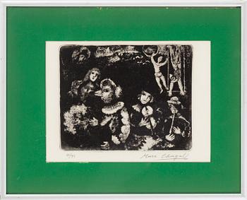 MARC CHAGALL, etching, signed and numbered 10/75.