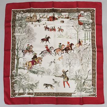 SCARF, "Hermès, "L'hiver ",rare 1st edition 1969.