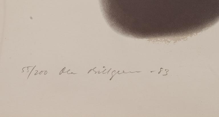 OLA BILLGREN, färglitografi, signerad och daterad -83, numrerad 55/200.