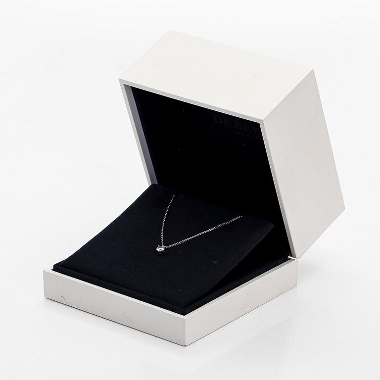 De Beers, halsband, platina med briljantslipad diamant.