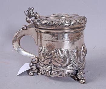 DRYCKESKANNA, silver, barockstil, 1900-talet.