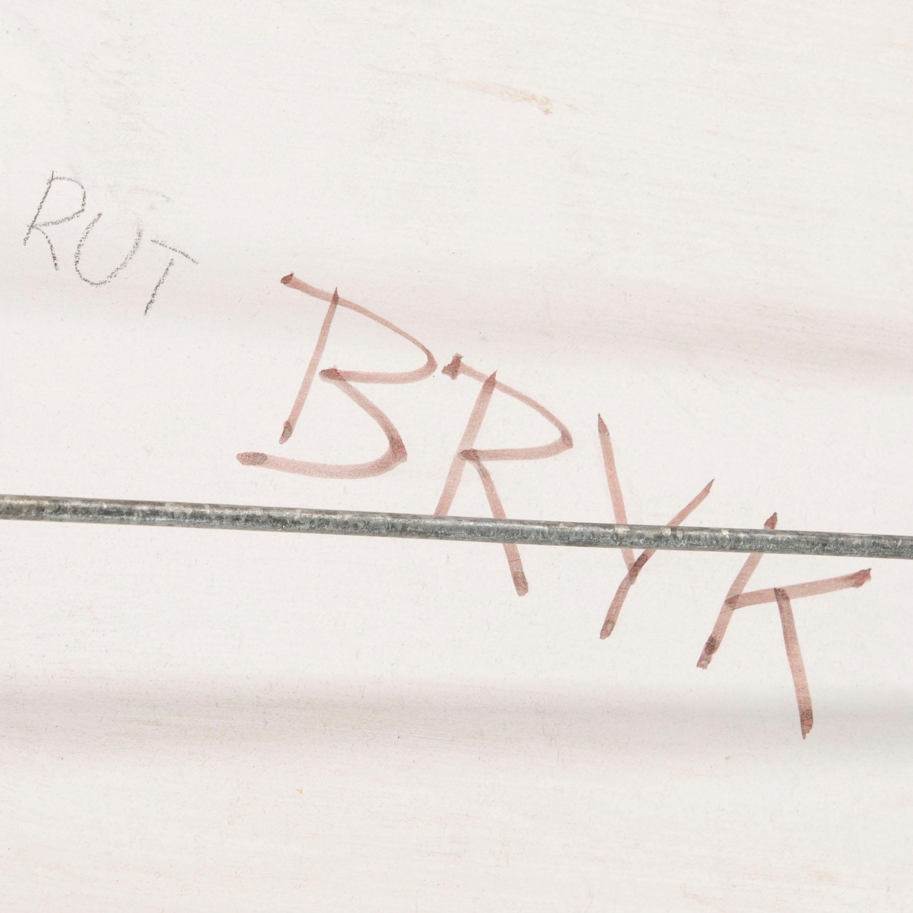 RUT BRYK, KERAMIKRELIEF. Piritta. Sign. Bryk. Arabia, 1954.