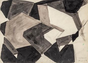 OLLE BONNIÉR, ink on paper, signed and dated 19.10-57.