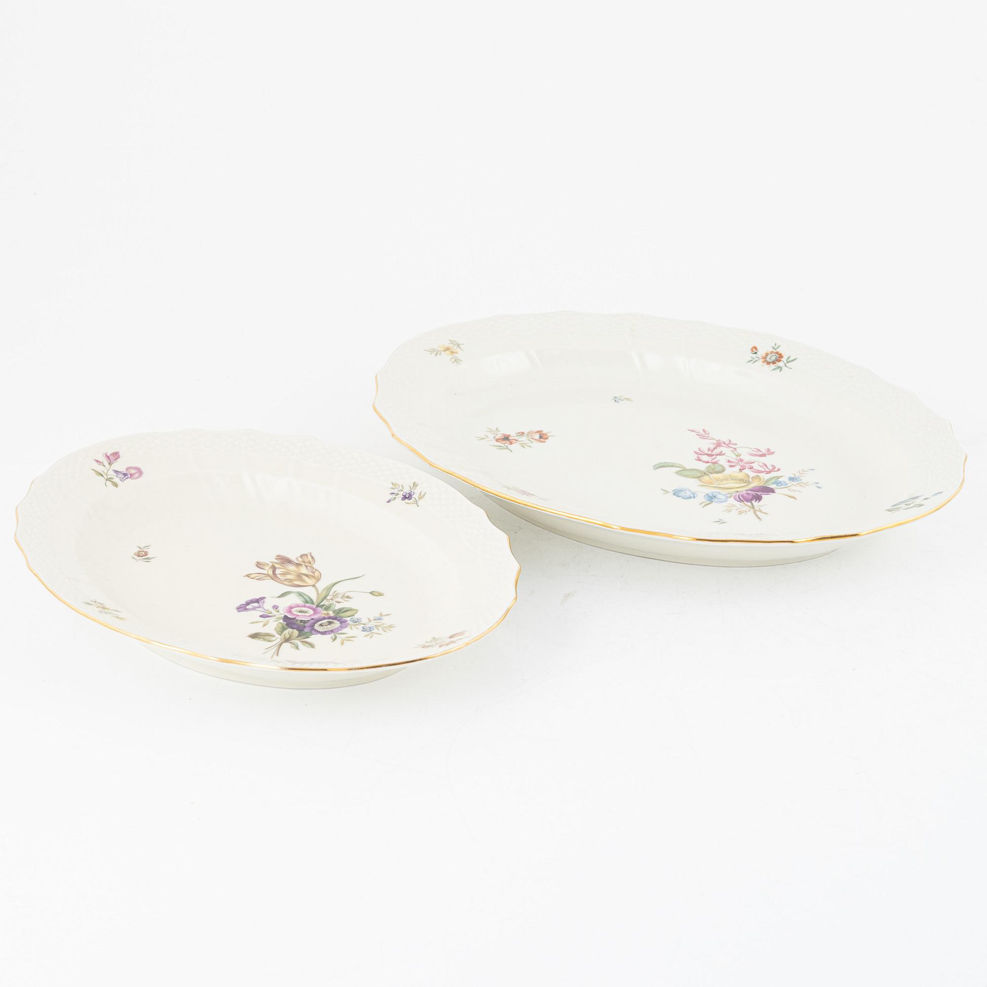 A 49-piece porcelain dinner service, "Frijsenborg", Royal Copenhagen, Denmark.