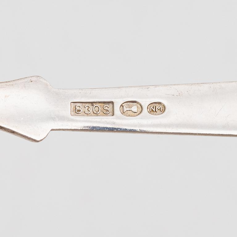 Bestickservis, 31 delar, silver, Thorvald Marthinsen Sølvvarefabrik, Norge.