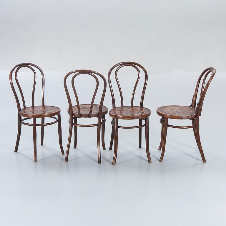 Chairs, Mundus, bentwood, first half of the 20th century.