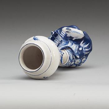 A Swedish Marieberg faience vase, 18th Century.