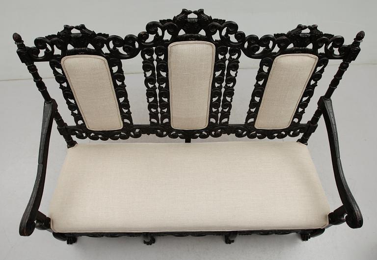 SOFFA, barockstil, 1800-talets andra hälft.