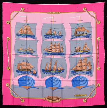 SCARF, "Grand Largue", Hermès.
Silk.