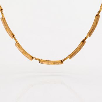 Björn Weckström, Halsband "Tundra", 14K guld. Lapponia 1970.