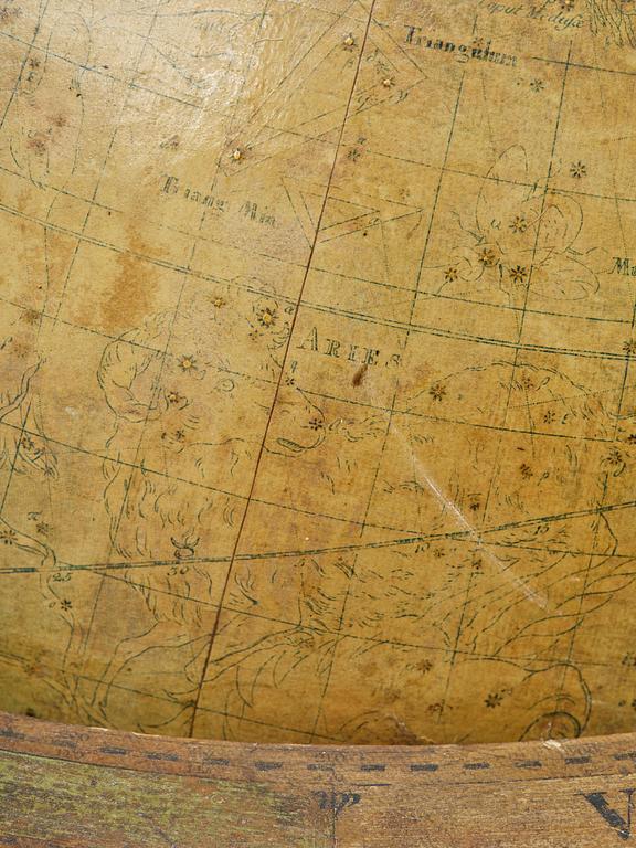 A celestial globe by A. Åkerman (manufacturer of globes in Uppsala 1759-78), 1766.