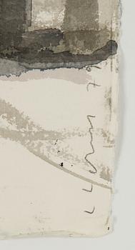 Lars Lerin, akvarell, signerad L Lerin och daterad -79.