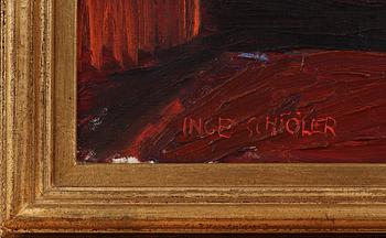 INGE SCHIÖLER, olja på duk, sign samt dat á tergo 1946.