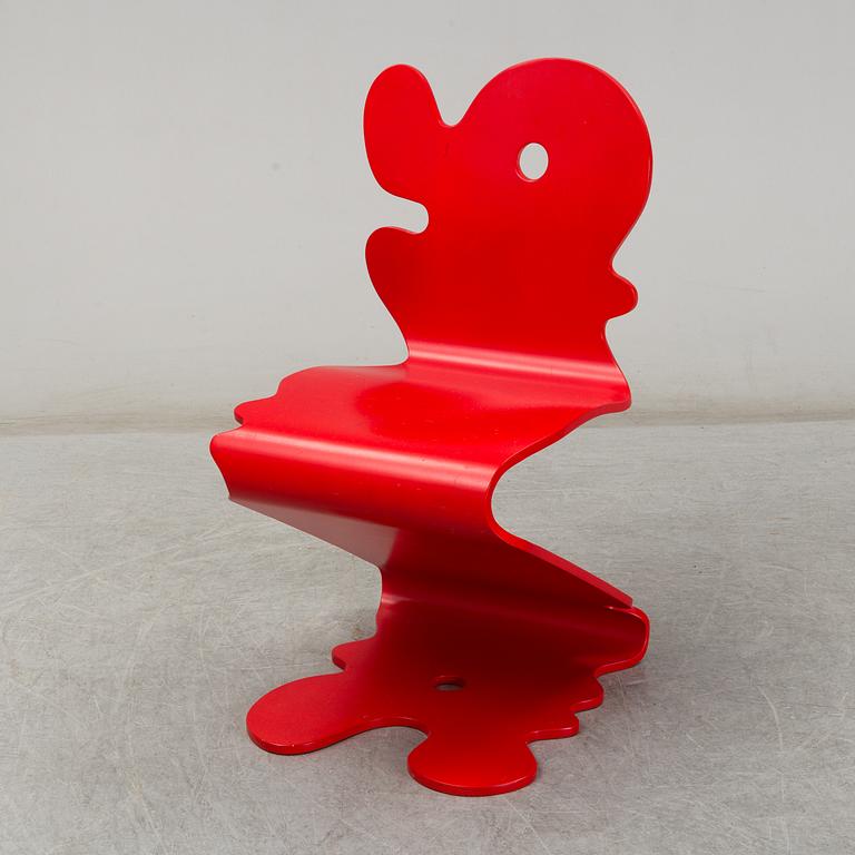 A 'Pantonic 5020' chair by Verner Panton, designed in 1992.