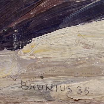 GÖRAN BRUNIUS, olja på duk, signerad o daterad 1935.