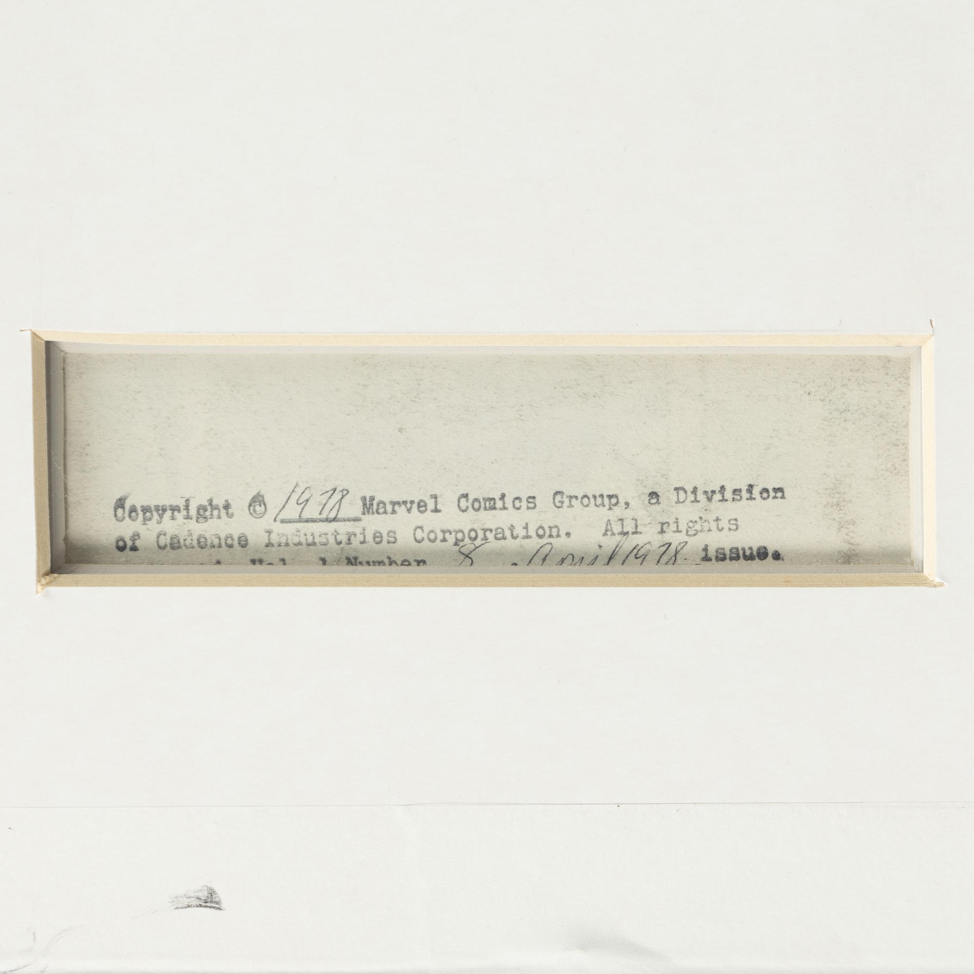 Marvel, "Human Fly", orginalteckningar, 1978.