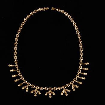 HALSBAND, 18k guld.Vikt ca27g.