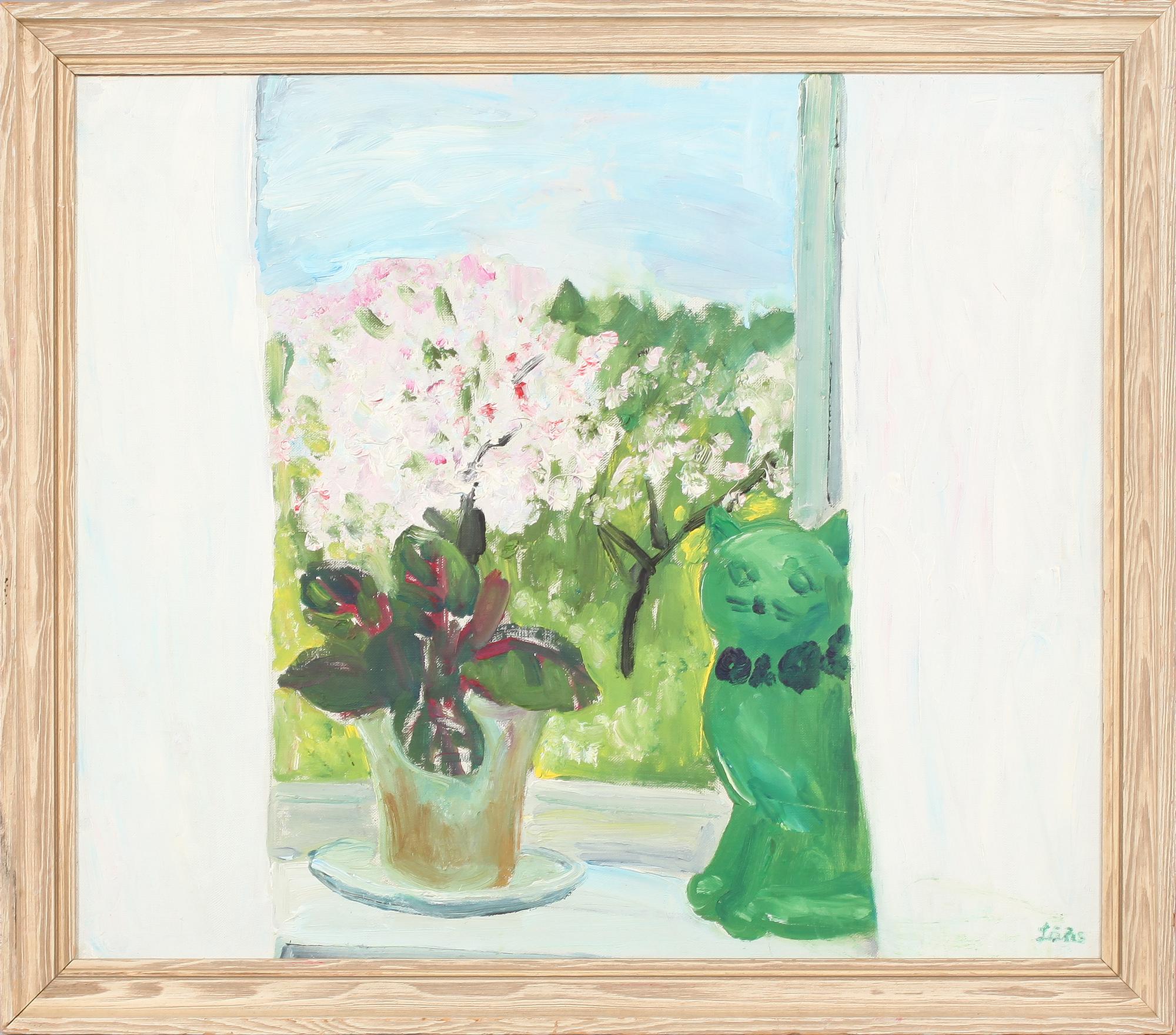 EVY LÅÅS, olja på duk, signerad.