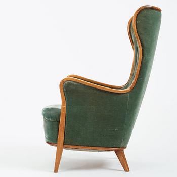 Axel Larsson, a Swedish Modern easy chair, for Hotel Baltic, Svenska Möbelfabrikerna Bodafors 1954.