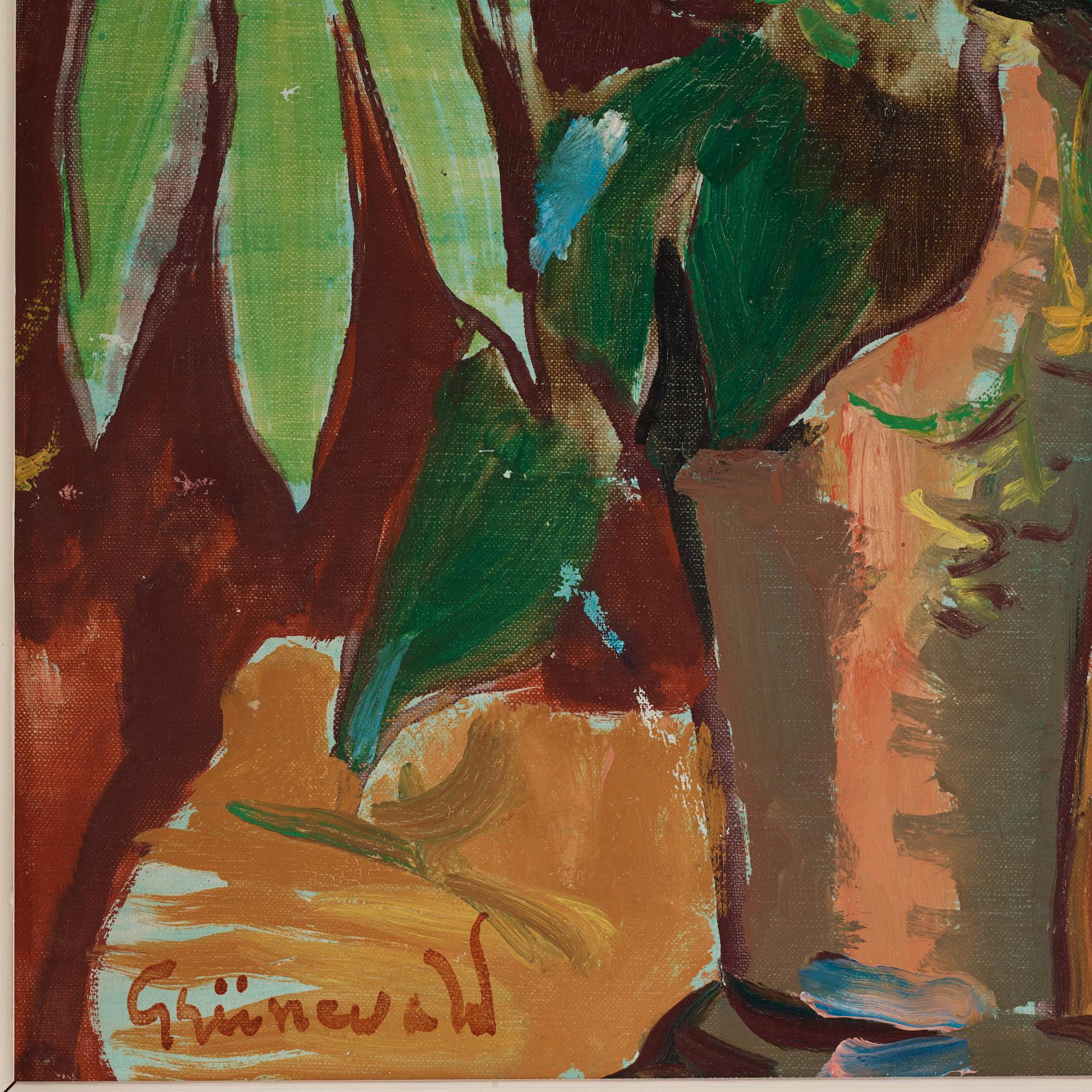 ISAAC GRÜNEWALD,  Canvas laid down on panel, Signed Grünewald.