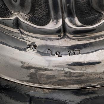 Gustaf Folcker, kakfat, silver, Stockholm 1839.